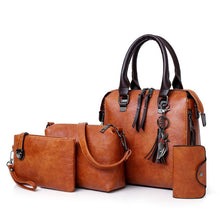 Load image into Gallery viewer, New 4pcs/Set High Quality Ladies Handbags Female PU