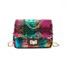 Load image into Gallery viewer, Sequin color Women 2019 New Small Square Bag Fashion
